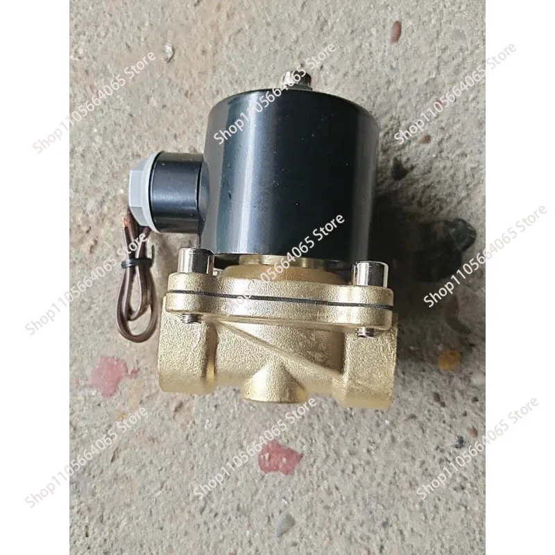 Normally closed brass solenoid valve, 1/2 inch dn32 ac220v electric water control valve for liquid pipeline