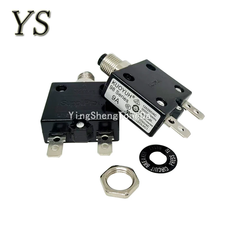 1PCS KUOYUH 98 Series breaker 3A 4A 5A 6A 8A 9A 10A 11A 12A 13A 15A 16A 20A 25A 30A 35A 40A 50A 60A current overload protector