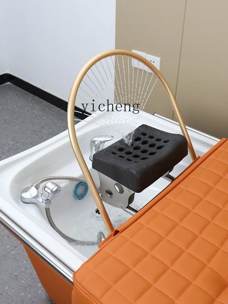 ZC Head Therapy Bed Shampoo Chair Water Circulation Quick Heating Constant Temperature Integrated Massage Facial Bed