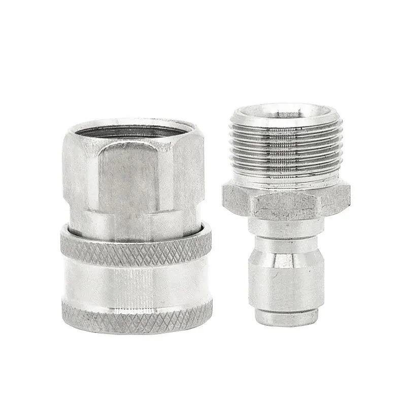 3/8 M22 Adapter For High Pressure Washer Spout Kit Quick Connect Kit Quick Connector Leak-Proof Fitting