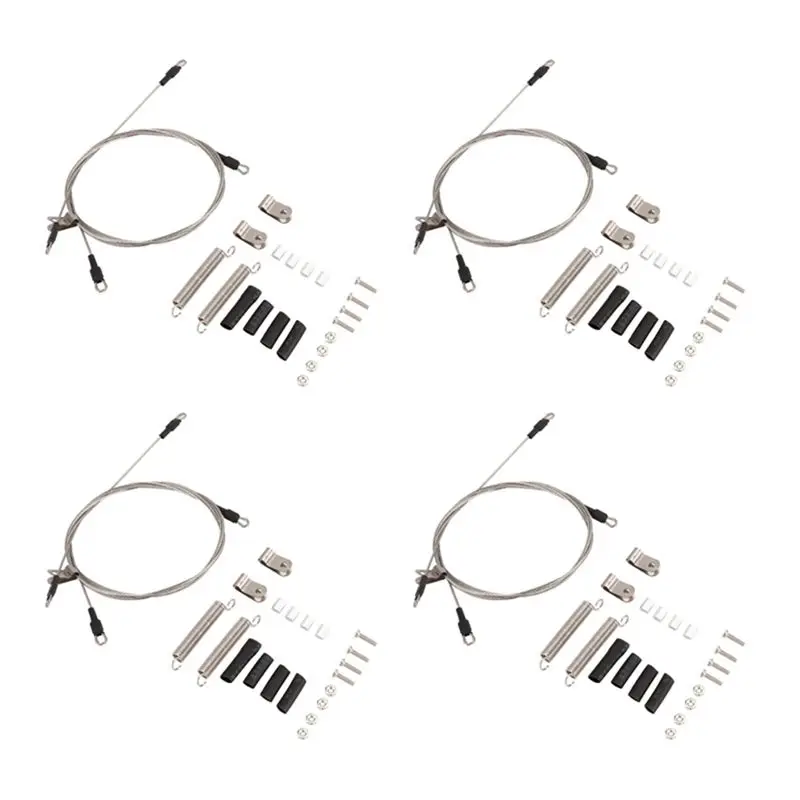 

T84C-4X Rc Car Modified Part Steel Rope For 1/10 Rc Crawler Traxxas Trx-4 Trx4 Axial Scx10 D90 D110