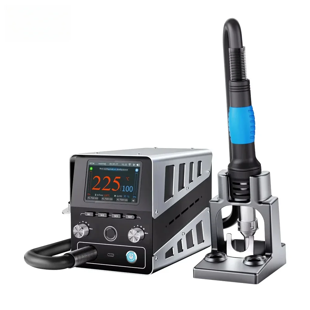 H314 1400W Intelligent Hot Air G un Soldering Station Digital High Power BGA Rework Heating for SMD SMT Welding Repair Tool