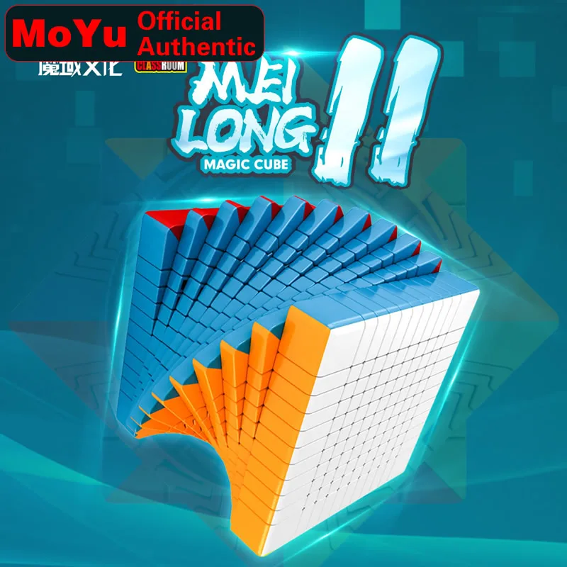 MoYu MFJS MeiLong 11 11x11Magic Speed Cube Stickerless Professional Fidget Toys Meilong 11x11 Cubo Magico Puzzle