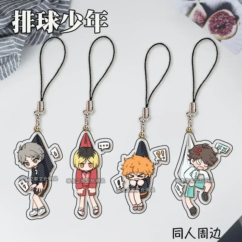 Anime Haikyuu!! Shoyo Hinata Yu Nishinoya Cosplay Phone Charm Cute  Ambitus Gift