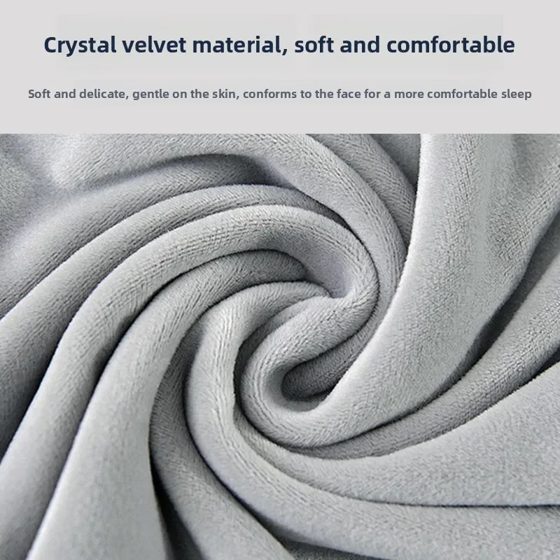 Fillable U-Shaped Travel Neck Pillow with Velvet Cover & Storage Bag - Comfortable for Airplane, Car, Office, Portable Design