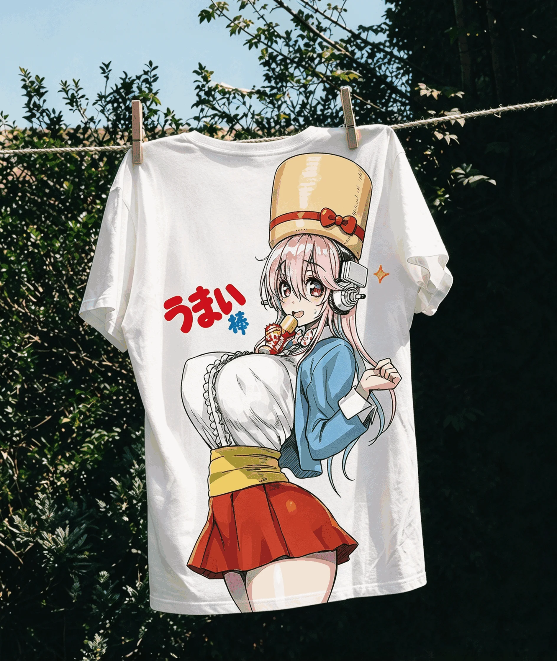 Super Sonico Oversized Unisex Trendy Print T-shirts hot product Comfortable Vintage-Style Cotton Casual Loose New Fashion soft
