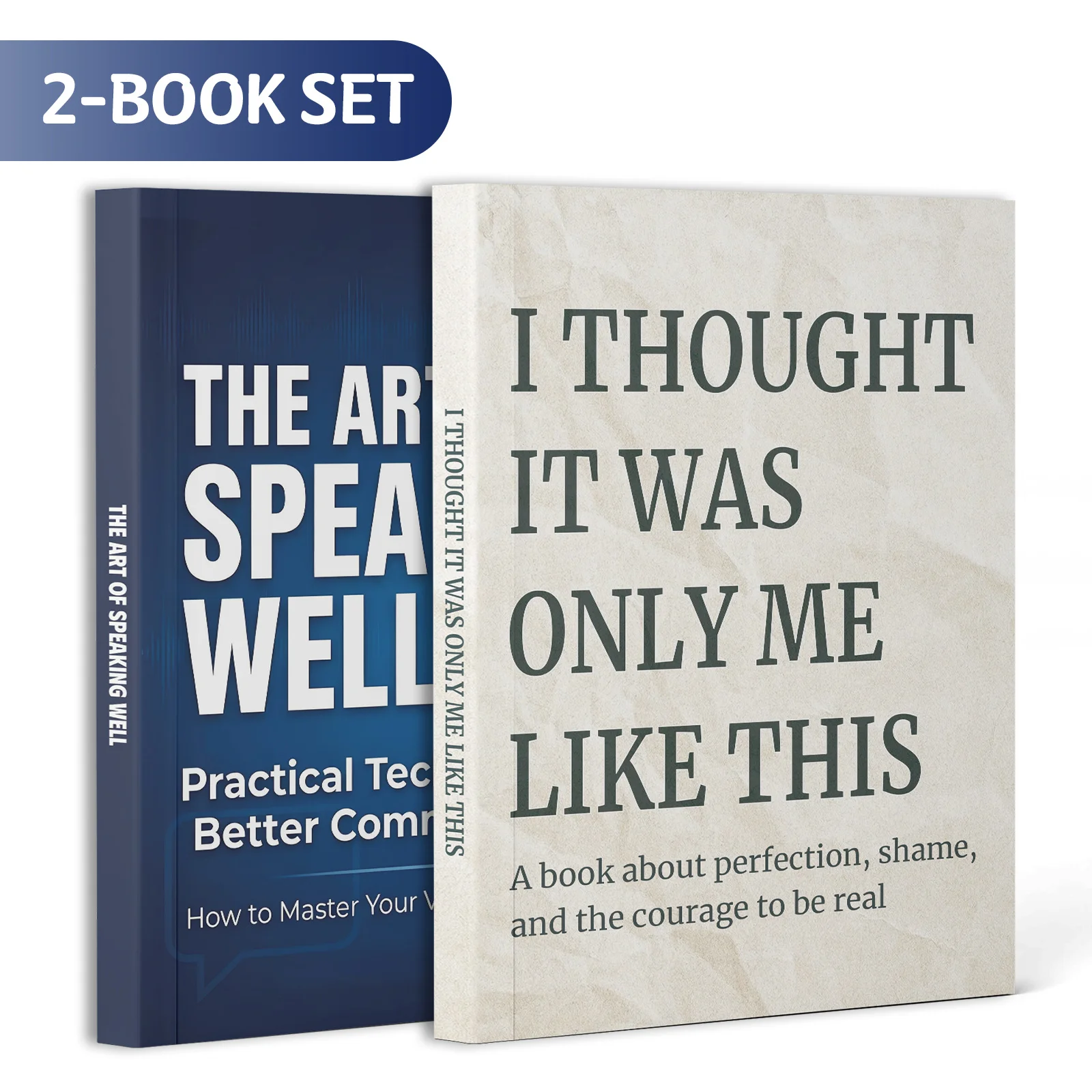 2-Book Communication and Personal Growth Book Set, The Art of Speaking Well and I Thought It Was Only Me Like This