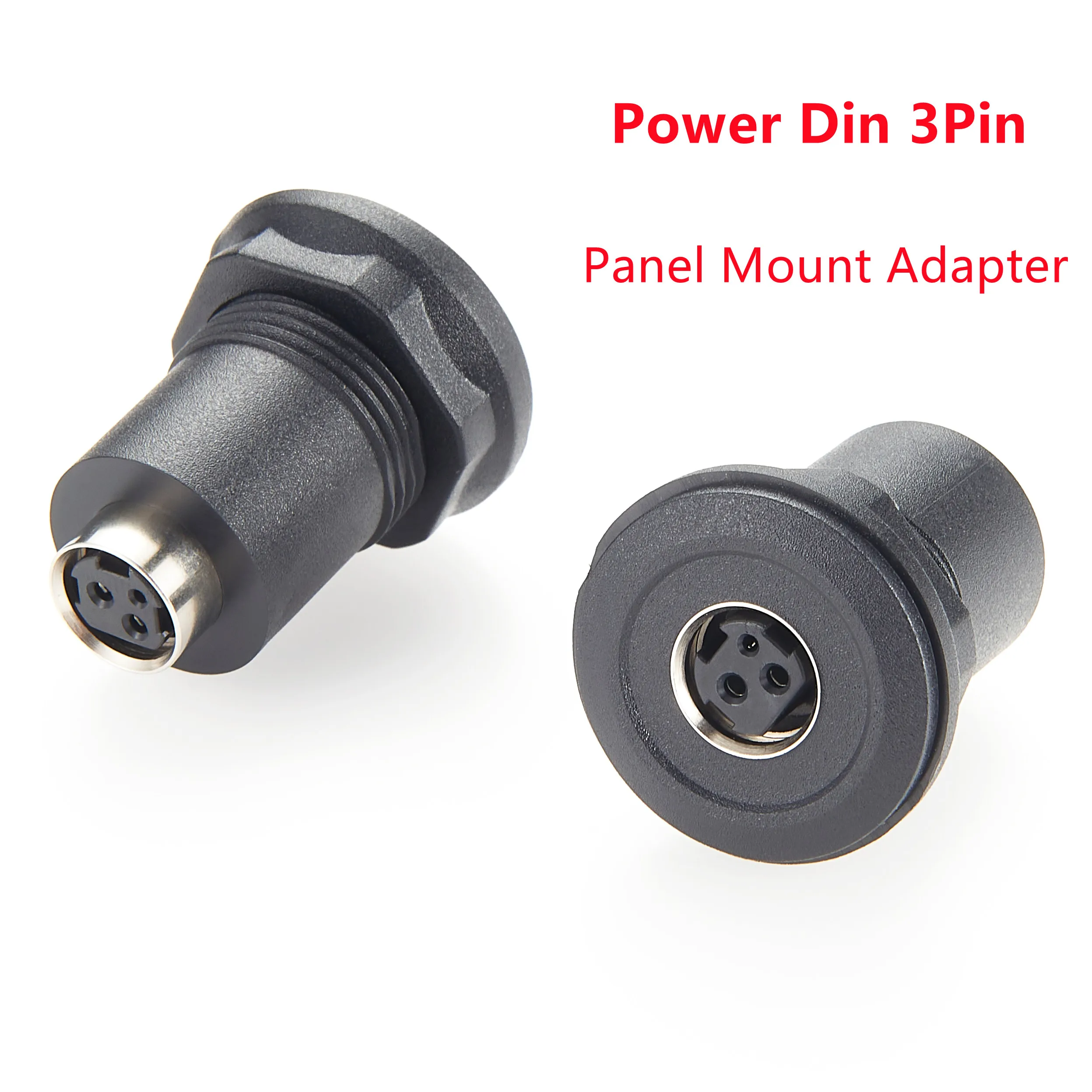 

Power Din 3-контактный разъем «мама-мама» для скрытого монтажа на панели, проходной фиксированный разъем с переборочной резьбой для светодиодного освещения