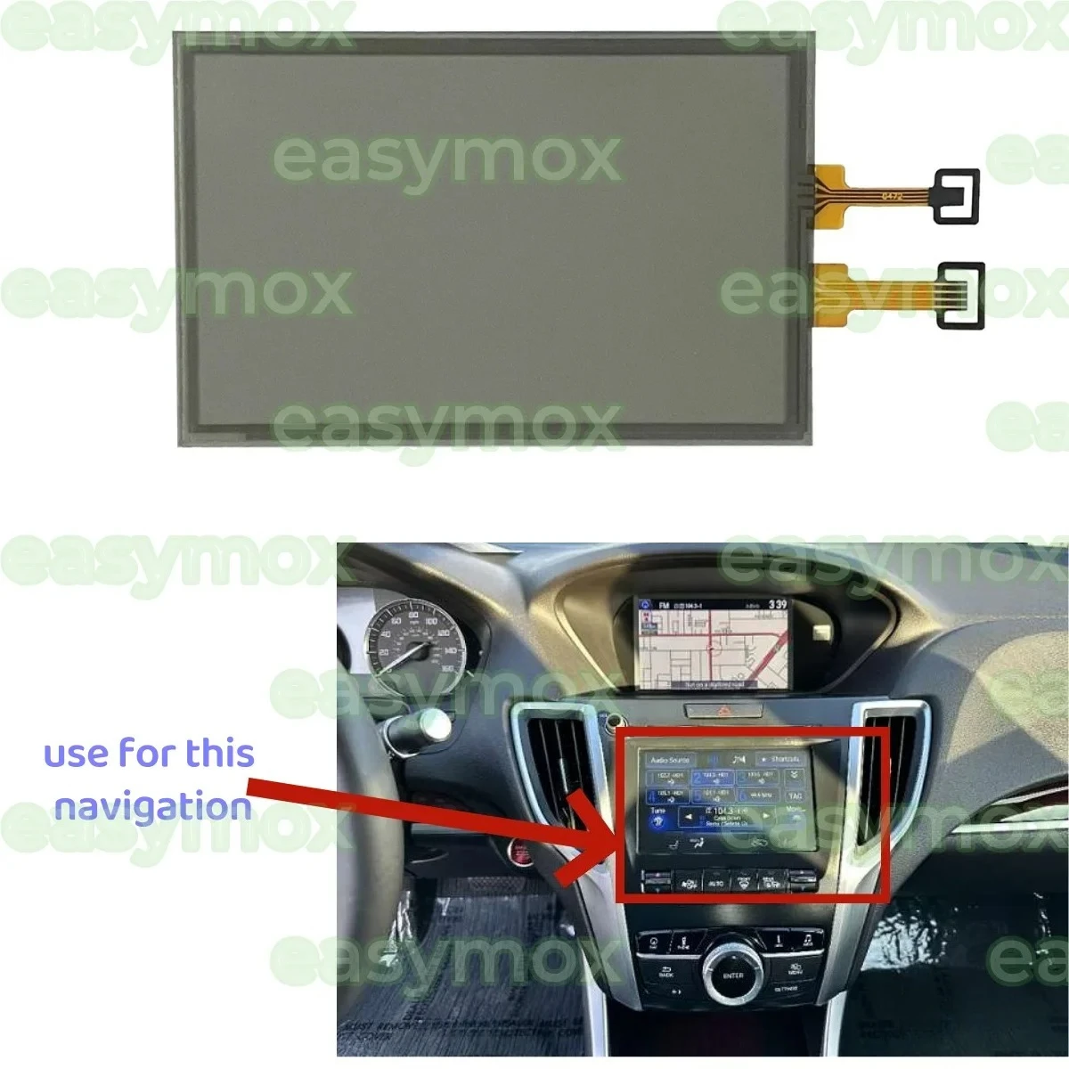 

7 inch LCD Display GPS Navigation Digitizer Touch For Acura TLX MDX Honda Odyssey 2014- 2017 Repair