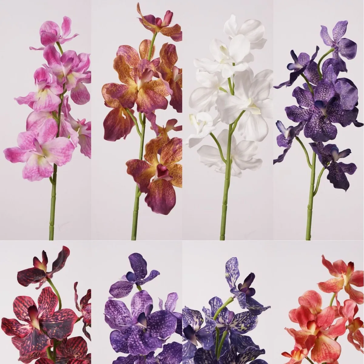 4Pcs/lot Artificial Moisturizing Vanda Orchid Flower Wedding Decor Real Touch Phalaenopsis Flowers Home Decoration Party Floral