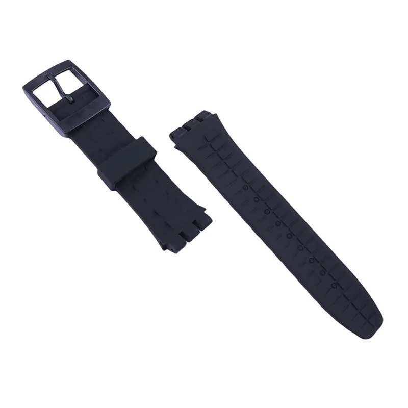 Men's silicone watch band accessories compatible for Swatch Diving suuk400 suuw100 watch strap women's sports wristband 21mm