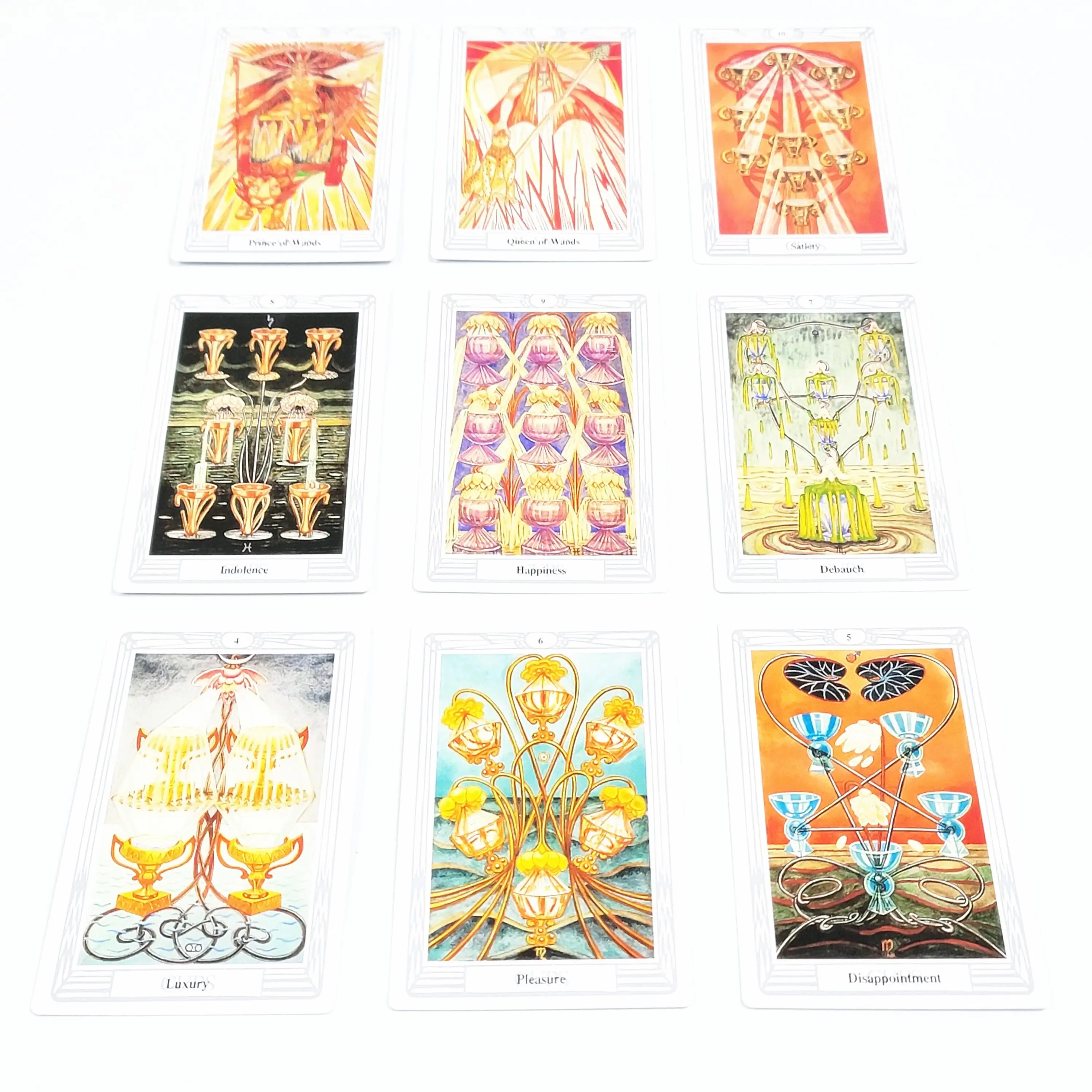 12 X7cm Standard Size Thoth Tarot With Guidebook Tarot Desk Casual Friend Party Entertainment Table Board Game