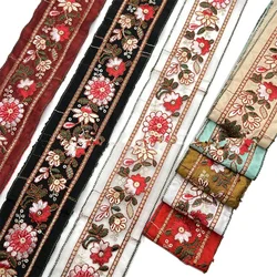 1Yards Flower Sequines Ribbon Sewing Cosplay Performance Clothing Lace Fabric Trims DIY Handmade Material