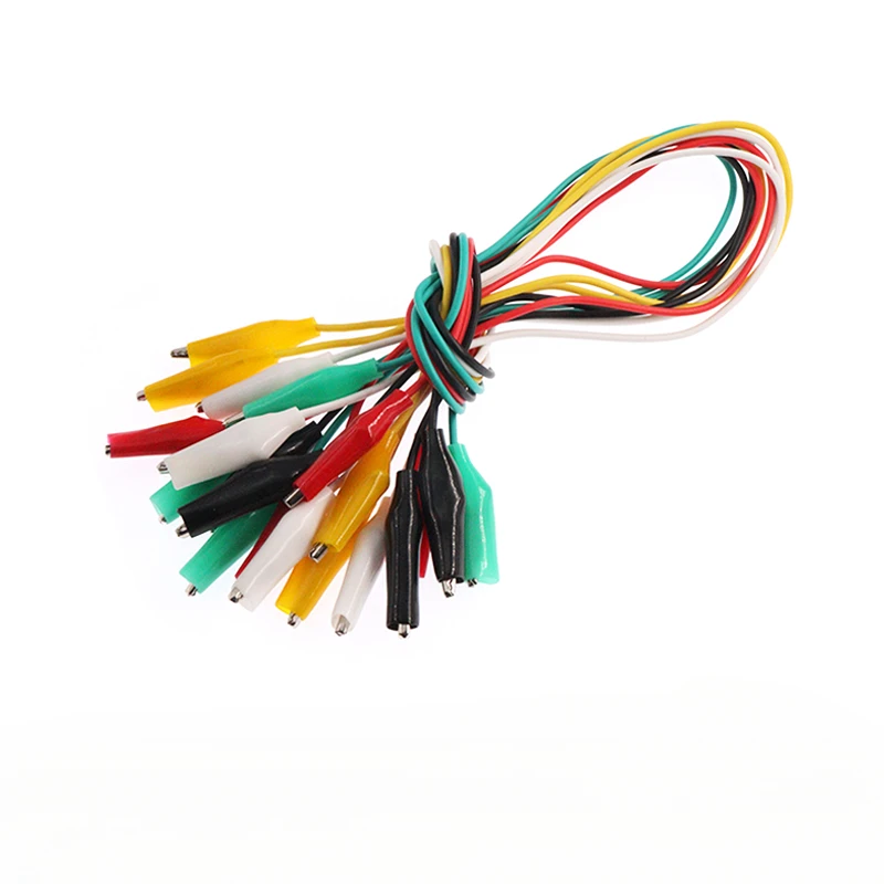 5pcs Line length 30cm Crocodile clip number 35mm 28mm Double-ended Crocodile Clips Cable Alligator Clips Wire Testing Wire Clip