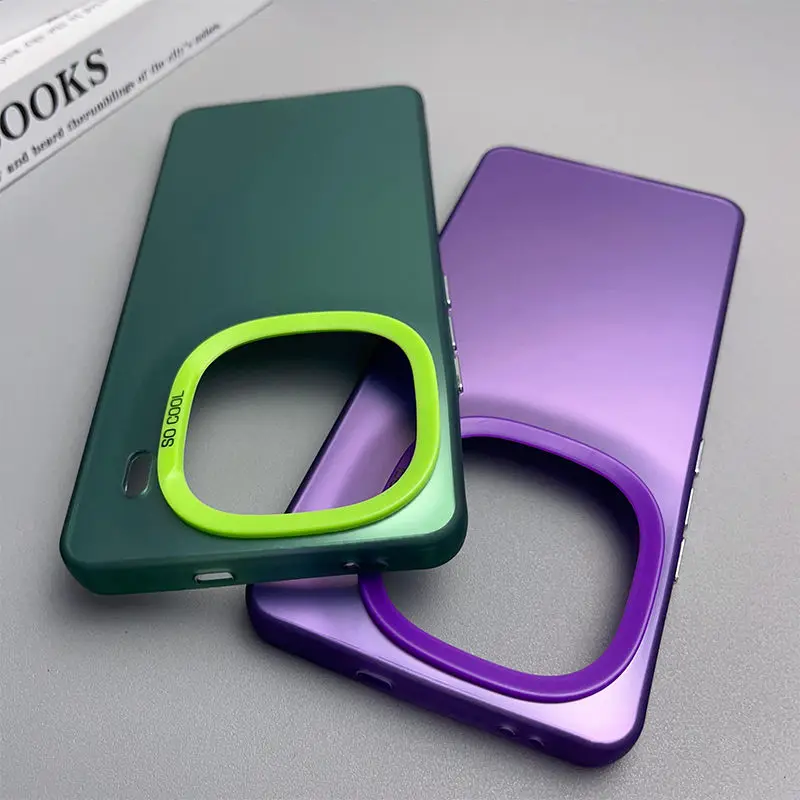 Para vivo iqoo 12 pro caso de telefone vivo iqoo12 iqoo 12pro capa v2307a luxo metálico aurora pele fosco capa