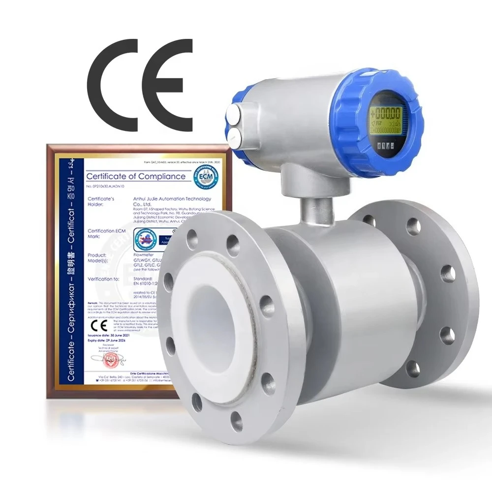 

OEM Acid liquid water Electromagnetic Modbus analog plug-in magnetic flowmeter