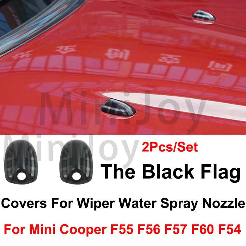 The Black Flag For MINI One Cooper S JCW F55 F56 F57 F54 F60 Car Supplies Sticker Protective Shell Decorative Cover Accessories