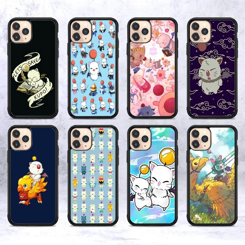 Game F-Final Fantasy Moogle Phone Case Silicone PC+TPU For Samsung S10 20 30 22 23 24 Plus Lite Ultra Cover