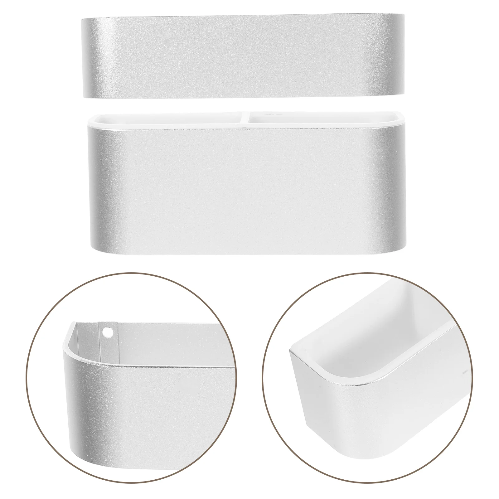 

1 Set Wall Mounted Umbrella Holder Aerospace Aluminum Lightweight Spacesaving Design Removable Water Tray Adjustable