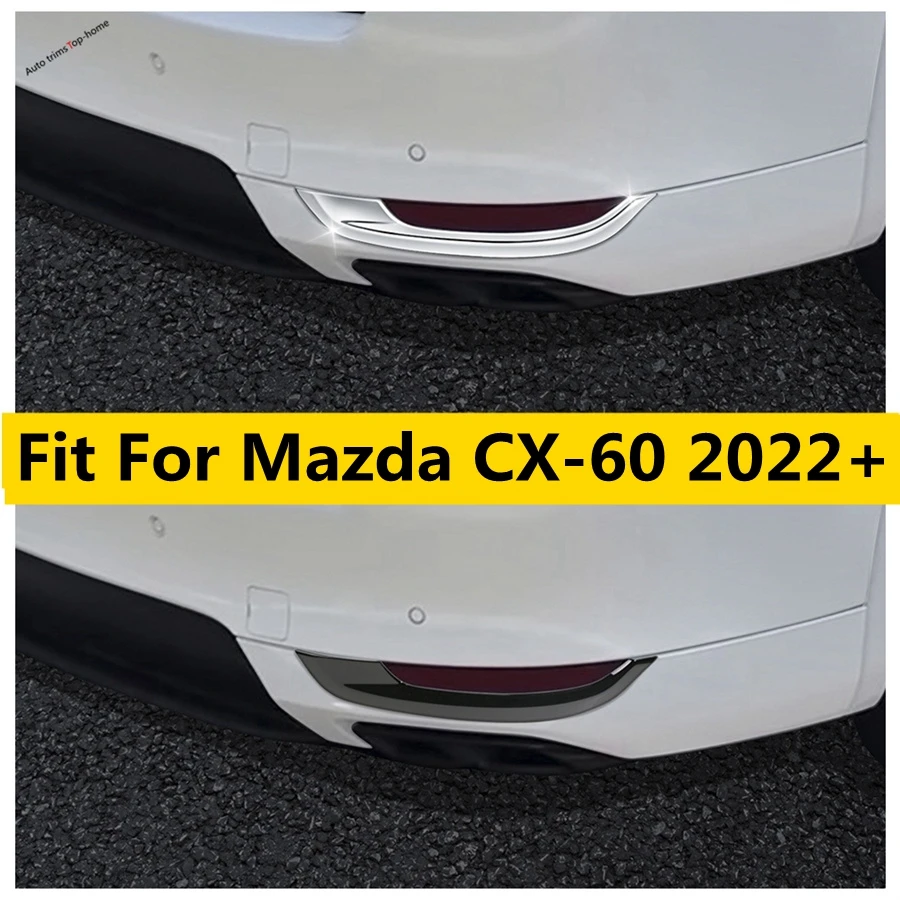 

Front Fog Light Lamp Eyelid Decoration Strips Exterior Stickers Cover Trim Fit For Mazda CX-60 2022 2023 2024 Car Accessories