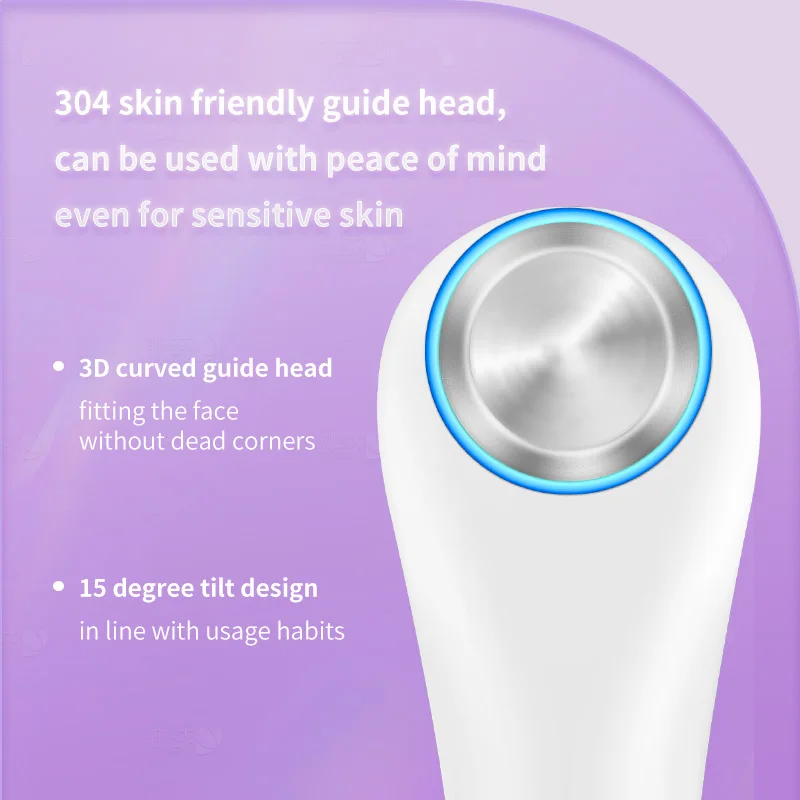 Máquina ultrassônica de vibração de radiofrequência facial, 3-10mhz, aperto da pele, levantamento, remoção de rugas, massageador, beleza, cuidados faciais