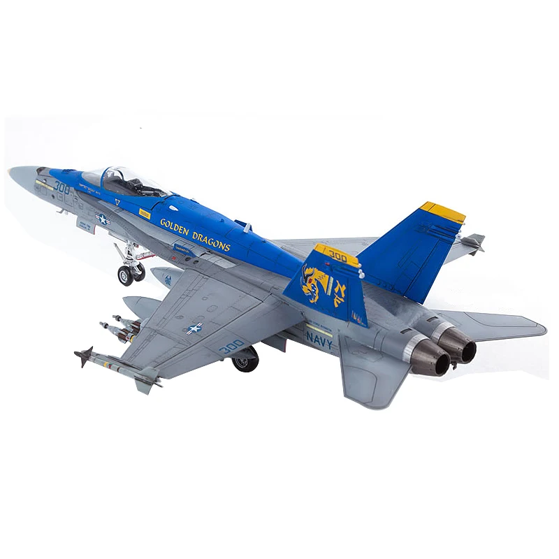 Academy Assembled Aircraft 12564 US F/A-18HC Fighter Golden Dragons  1/72