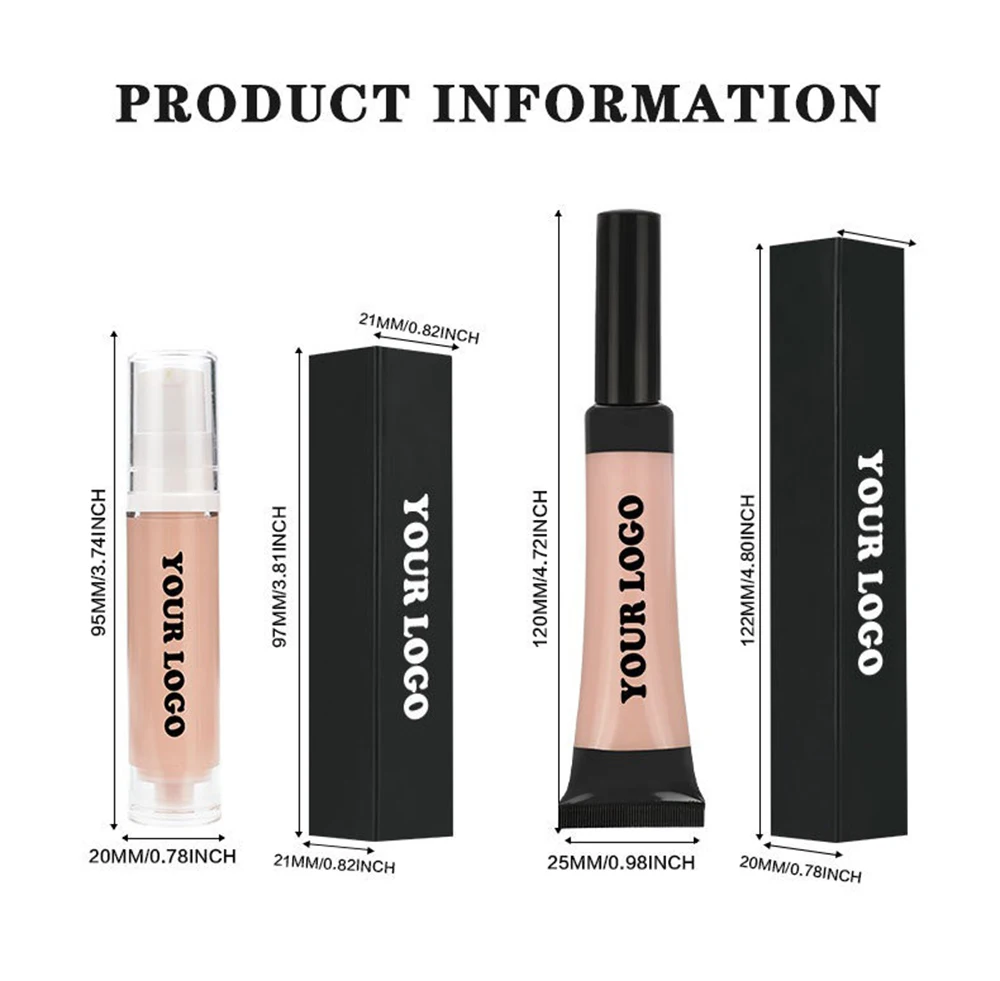 Logo personalizzato Ombretto Primer Lozione Etichetta privata Correttore idratante a lunga durata Trucco schiarente Commercio all'ingrosso Cruelty Free
