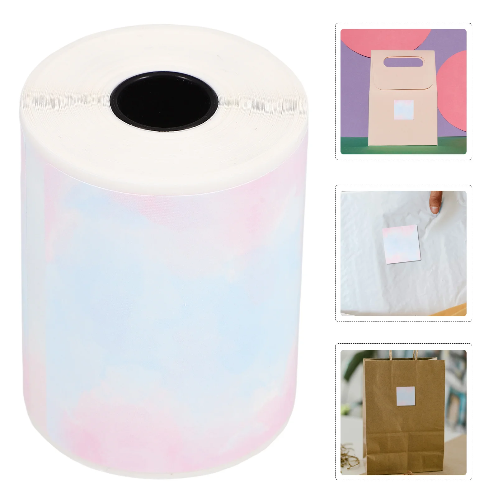 

1 рулон красочных термоэтикеток для печати, адресные этикетки для доставки, терморулонные наклейки для этикеток, ценная наклейка