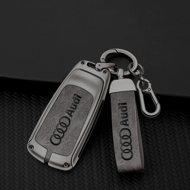 

Zinc Alloy Car Remote Key Case Cover Fob Protector Shell for Audi A4 B9 A5 A6 8S 8W Q5 Q7 4M S4 S5 S7 TT TTS TFSI RS Accessories