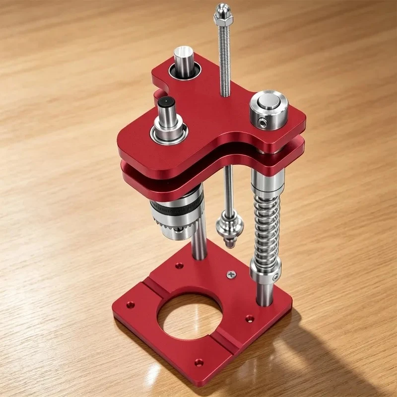 Vertical Punch Bracket High Precision Hand Drill Auxiliary Aluminum Profile DIY Woodworking Bench Drill Stand