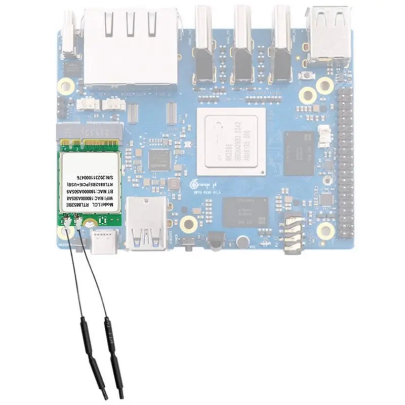 5X For Orange Pi 5 Plus Wireless Network Card Wifi 6 Module For Opi5 Plus Wi-Fi 6+Bluetooth 5.2 Development Board