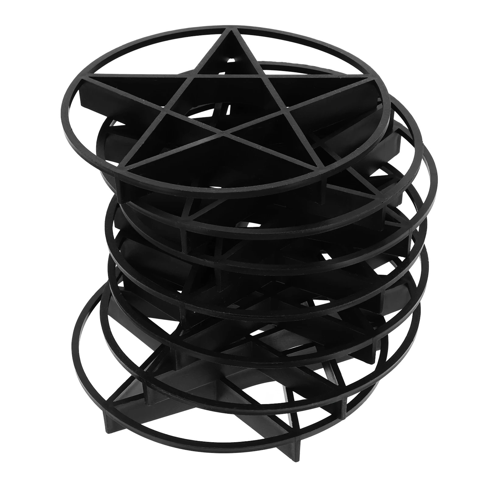 10pcs Flower Pot Raising Base Ventilated Planter Riser Water Resistant Stable Support Plant Stand Outdoor Black
