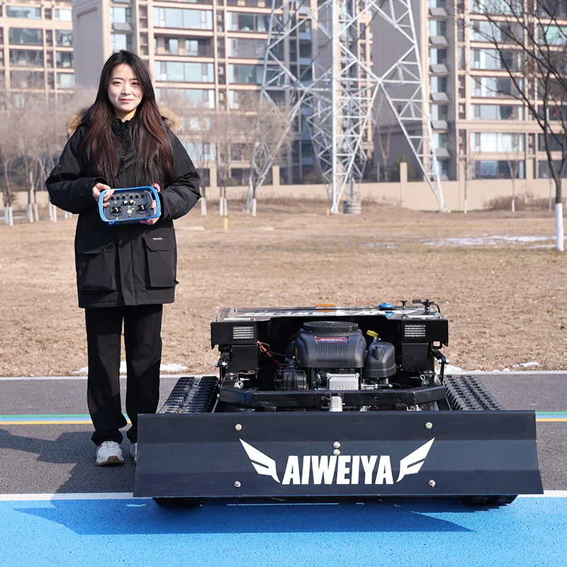 Customized 4-Stroke Lawn Mower New Launch Remote Control All-Terrain Mountain Robotic Industrial Grade Off-road Tank