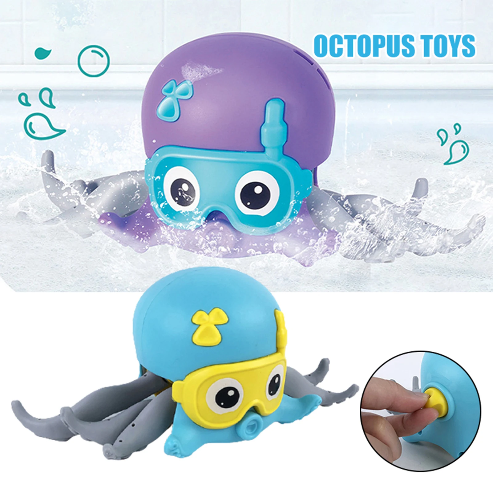 Schwimmen Octopus Bad Spielzeug schwimmende Aufzieh spielzeug Schwimmbad Spiele für Badewanne Dusche Strand Pr Verkauf