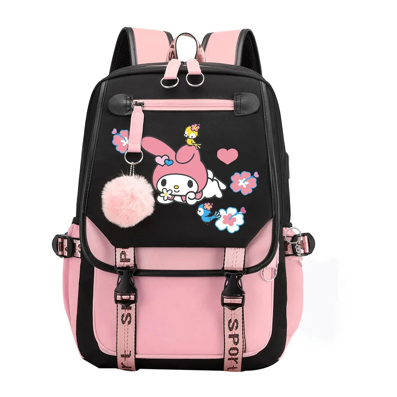 

Kuromi Print Backpack, Student Daypack for Girl, Lightweight and Comfortable, Large Capacity Knapsack, Versatile Travel Backpack