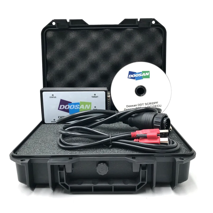 last version Doosan uVIM Diagnostic Tool Excavator Forklift Engine fault Scanner Doosan G2 Scan ECU DDT CARNICS