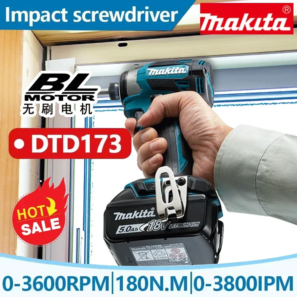 

Original Makita DTD173 Brushless Impact Driver 180N.m Cordless Electric Drill Screwdriver Power Tool For Makita 18V Battery