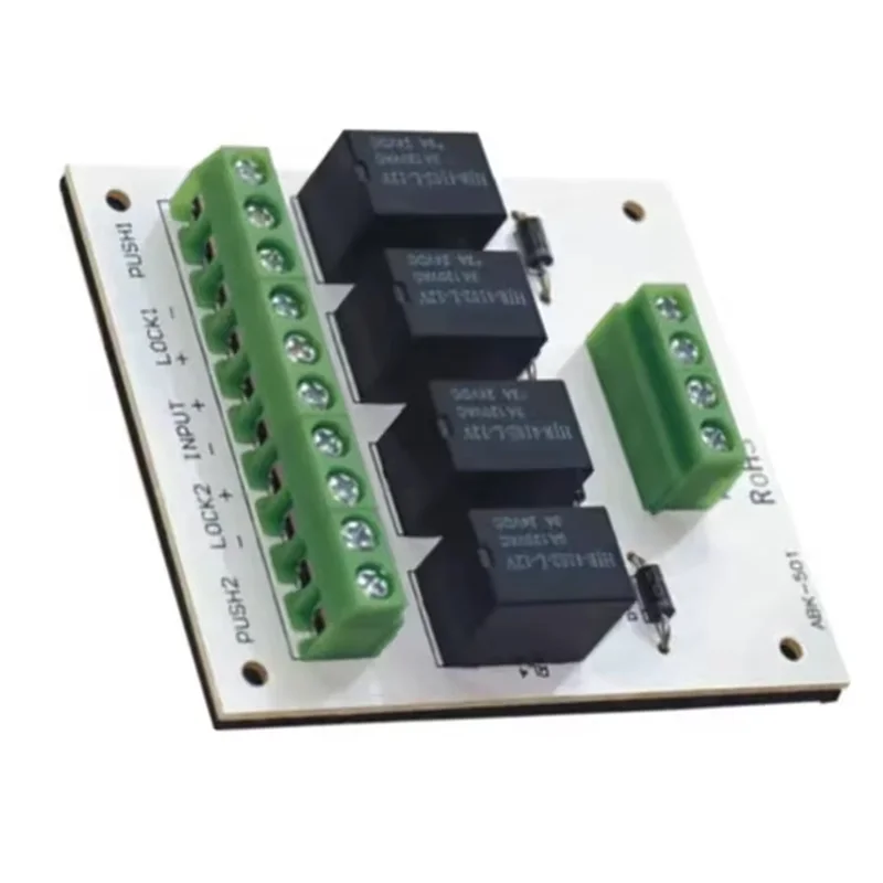 

ABGI-Double Door Interlocking Relay Module For Door Interlock System Fail Safe Lock 69Lx60wx15h(Mm) For Egress Control