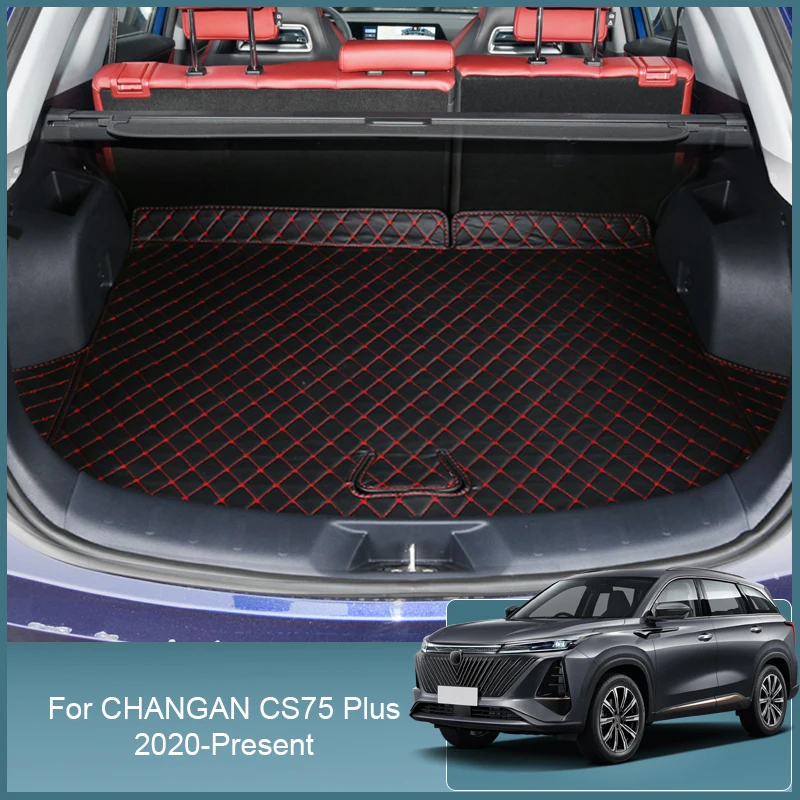 1pc Car Trunk Mat For CHANGAN CS75 PLUS 2020-2025 сетка в багажник авто коврики для автомобиля Cargo Liner Accessories Para Auto