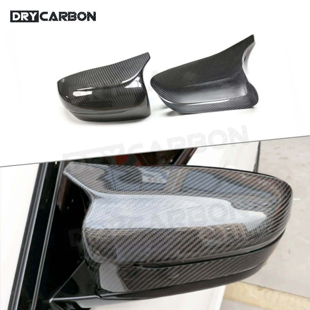 

2Pcs/Set Dry Carbon Fiber Mirror Cover for BMW 5 8 Series F90 M5 F91 F92 M8 2018 UP Add on style Rearview Side Mirror Cover