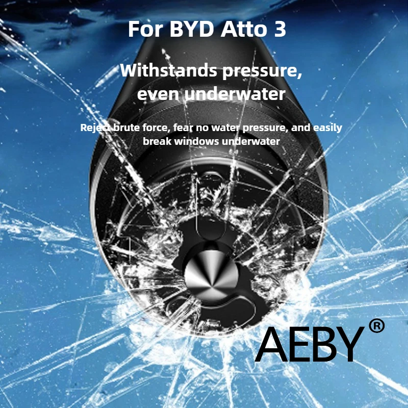 

AEBY For BYD Atto 3 Smart Driving Edition 2025 Window Breaker Glass Cutter,Emergency Escape Tool,Car Safety Hammer, Escape Tool