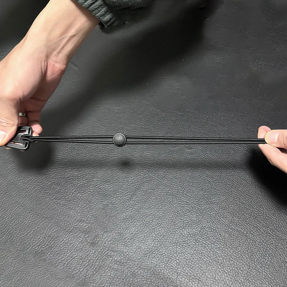 Flashlight Clip Outdoor Backpack Elastic Rope Fixed Buckle Camping Equipment Hiking Pole Fixing Tie Cord Rope External Buckle