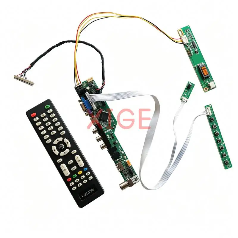 For LTN160AT02 N156B3 LTN156AT01 LTN160AT01 Matrix Controller Board DIY Kit HDMI+VGA+AV+USB 1-CCFL LVDS 30-Pin 1366x768 1366*768
