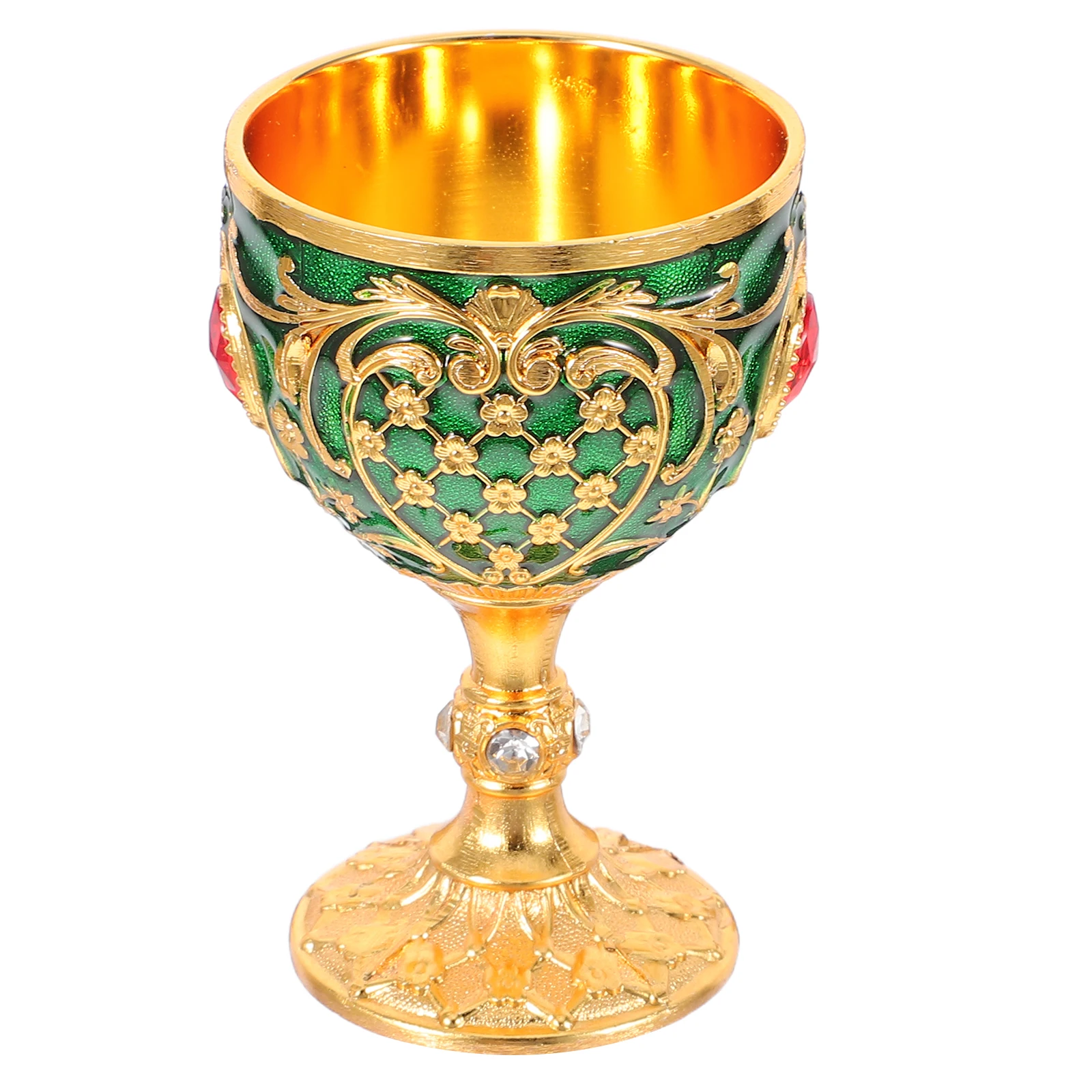 

Чашка для чаши, европейский винтажный дизайн, небьющийся металлический бокал для домашнего декора, коктейльная вечеринка, бар, питьевое сосуд, декоративное