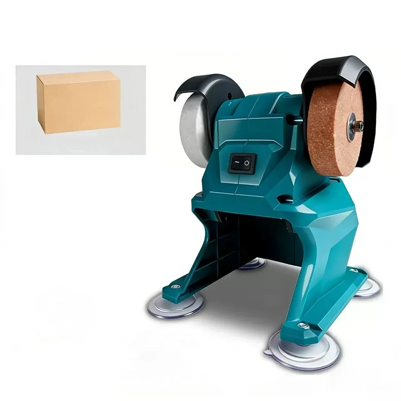 

50W Cordless Electric Bench Grinder for Polishing and Grinding Metal, Wood, Stone, and Tools; Removable Lithium-Ion Battery