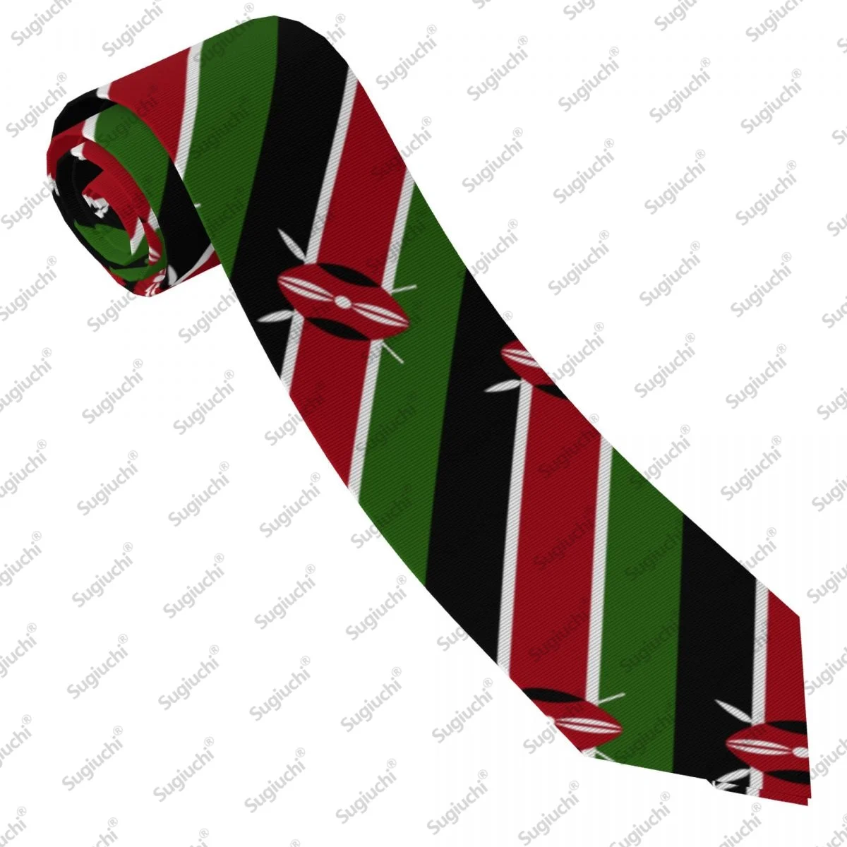 2026 Kenya Flag Wedding PartyNeck Ties For Men Women Casual Plaid Tie Suits Slim Necktie Gravatas For Gift