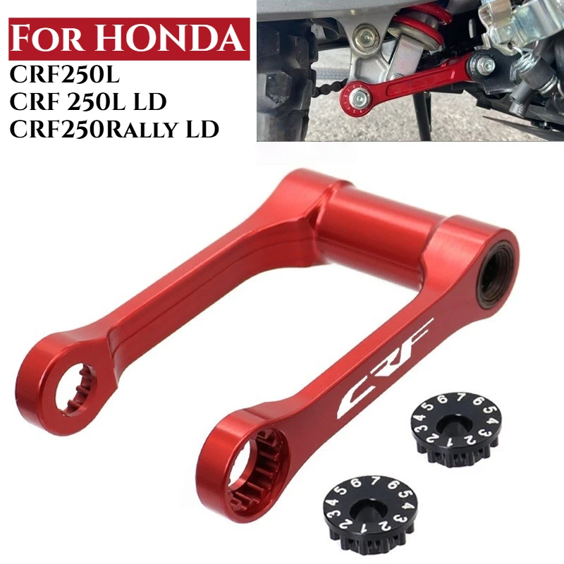 

For HONDA CRF250L CRF 250L 250LD CRF250Rally 2020 Motorcycle Rear Drop Adjustable Lowering Link Absorber Kit Accessories 250 LD