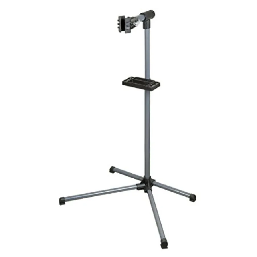 

Professional Bicycle Repair Stand for Workshop Use, Aluminum Alloy, Black, Foldable and Height-Adjustable