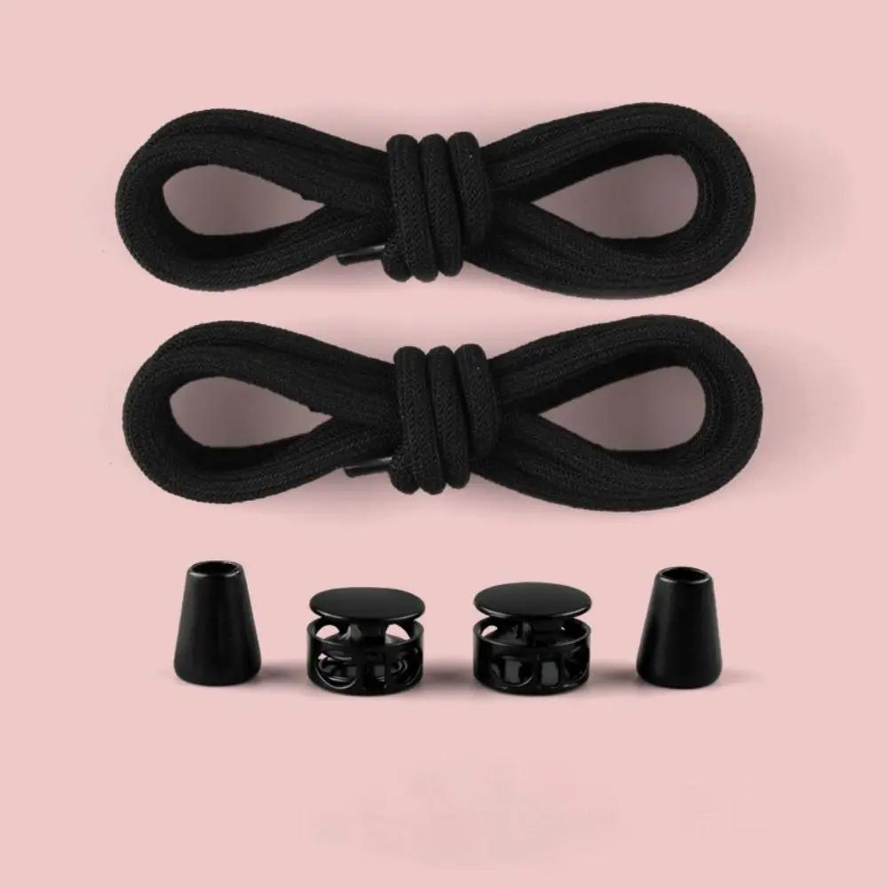 1Pair Creative Locking No Tie Shoelaces Man Women Rubber Bands Elastic Lazy Shoe Laces Stretching Sneakers Quick Shoelaces