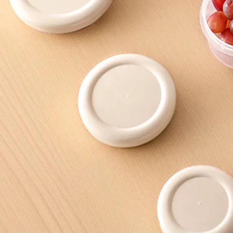 Portable Round Refrigerator Storage Box Food Containers Plas